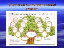 Проект по окружающему миру 4 класс моя семья в истории россии